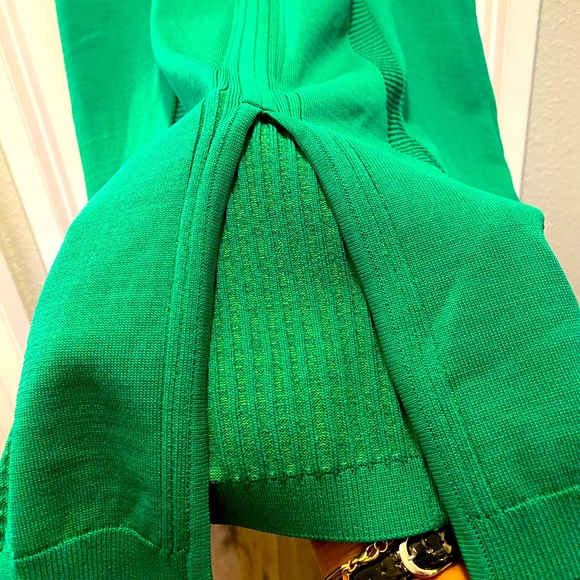 NEW YORK & COMPANY WITH GABRIELLE UNION GREEN KNIT BODYCON MIDI DRESS - SIZE XL - Picture 5 of 15